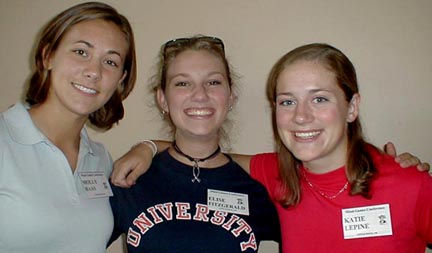 Molly Haas, Elise Fitzgerald and Katie Lepine