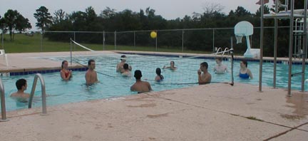 Pool volleyball