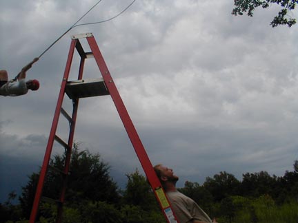 Ropes course: Swing