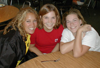 Hannah Bakke, Emily Miles and Joni James